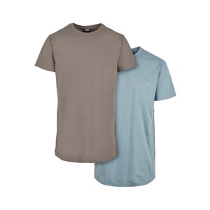 Pre-Pack Shaped Long Tee 2-Pack Asphalt/Powder Blue