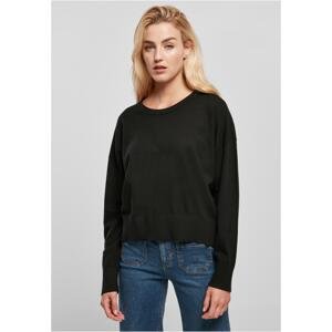 Women's Eco Viscose Oversized Sweater - Black