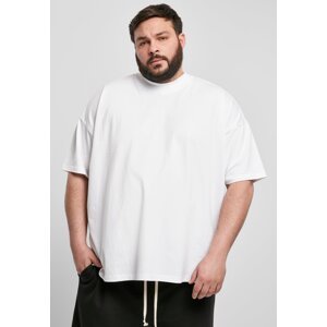 Oversized T-shirt with neckline and neck white