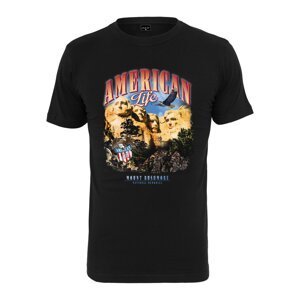 American Life Mount Roushmore Black T-Shirt
