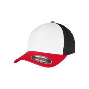 3-Tone Flexfit Red/White/Black