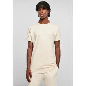 White sand T-shirt with long shape