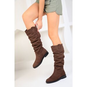 Soho Women's Brown Suede Boots 18510