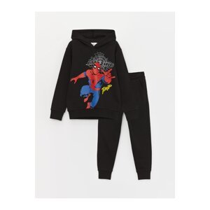 LC Waikiki Boy's Spiderman Printed Hoodie and Sweatpants