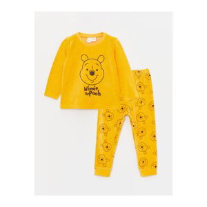 LC Waikiki Crew Neck Long Sleeve Winnie the Pooh Printed Baby Boy Pajama Set