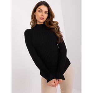 Black classic turtleneck sweater