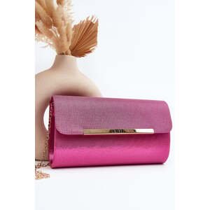 Pink Onelia clutch bag with chain
