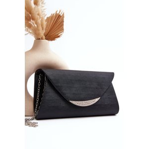 Zarani Formal Clutch Bag with Chain, Black