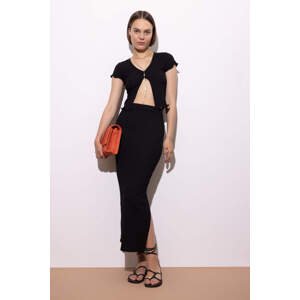 DEFACTO Maxi Knitted Skirt