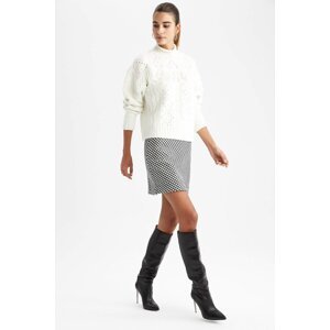 DEFACTO A-Line Plaid Regular Waist Mini Skirt
