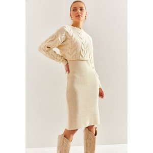 Bianco Lucci Women's Knitwear Double Set