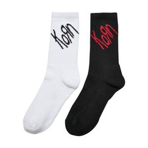 Korn Socks - Pack of 2 - Black/White
