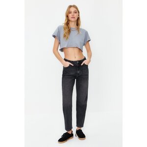 Trendyol Black More Sustainable High Waist Mom Jeans