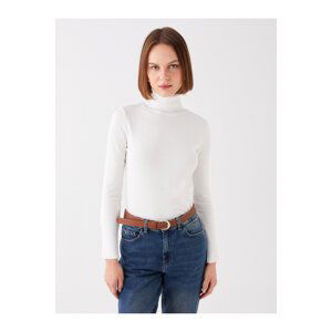 LC Waikiki Women's Turtleneck Plain Long Sleeve Knitwear Sweater