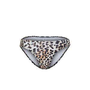 Trendyol Animal Patterned V-Cut High Leg Bikini Bottom