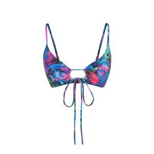 Trendyol Floral Pattern Bralette Cut Out/Windowed Bikini Top