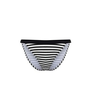 Trendyol Striped Textured Brazilian Bikini Bottom