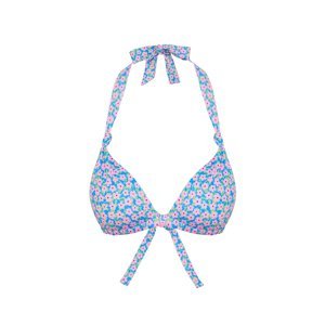 Trendyol Floral Pattern Triangle Knot Bikini Top