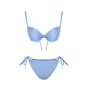 Trendyol Brazilian Bikini Set with Blue Balcony Tunnel