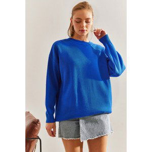 Bianco Lucci Women's Back Printed Knitwear Sweater