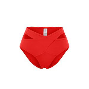 Trendyol Red Cut Out/Windowed High Waist Bikini Bottom