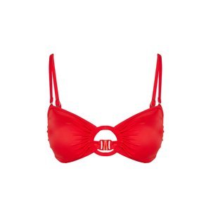 Trendyol Red Strapless Accessory Bikini Top
