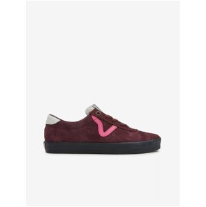 Burgundy women's suede sneakers VANS Sport Low - Women