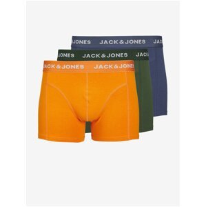 Jack & Jones Set of three men's boxer shorts in blue, green and orange Jack & J - Men