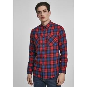 Plaid Flannel Shirt 5 Red/Royal