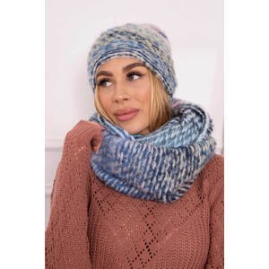 Women's Mohair Thick P106 Blue+Yellow