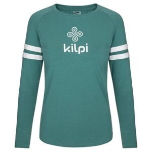 Women's cotton long sleeve T-shirt KÎLPIES MAGPIES-W DARK GREEN