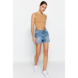 Trendyol Blue Denim Shorts & Bermuda