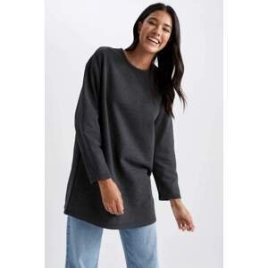 DEFACTO Thin Sweatshirt Fabric Regular Fit Long Sleeve Tunic