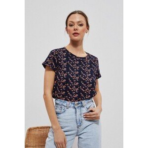 Blouse with small floral print