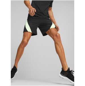 Green-black mens sport shorts Puma Fit 7" - Men