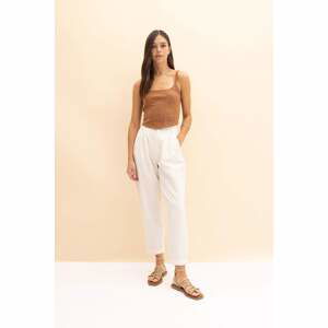 DEFACTO Slouchy Linen Blend Trousers