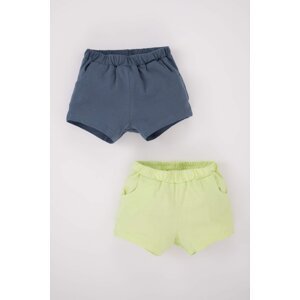 DEFACTO Baby Boy Combed Cotton 2-Pack Shorts