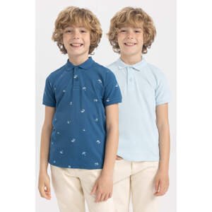 DEFACTO Boy Regular Fit 2-pack Short Sleeve Polo T-Shirt