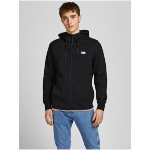 Black Men's Zippered Hoodie Jack & Jones Air - Mens