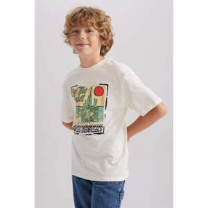 DEFACTO Oversize Fit Printed Short Sleeve T-Shirt