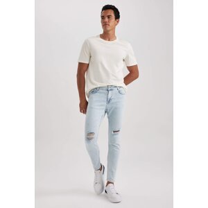 DEFACTO Super Skinny Fit Ripped Detailed Jean Trousers