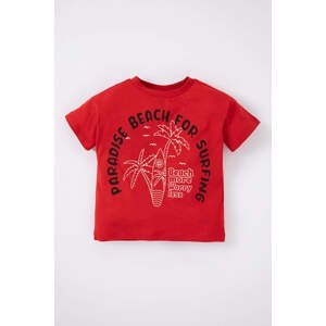 DEFACTO Baby Boy Patterned Short Sleeve T-Shirt