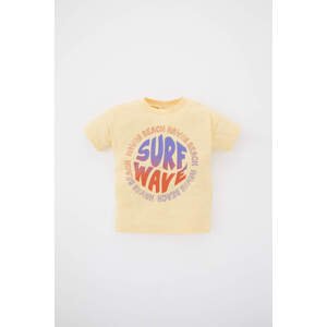 DEFACTO Baby Boy Regular Fit Palm Pattern Short Sleeve T-Shirt