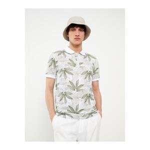 LC Waikiki Men's Polo Neck Short Sleeve Patterned T-Shirt