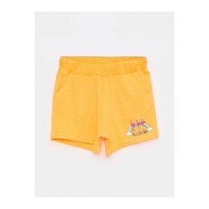 LC Waikiki Girls' Elastic Printed Waist Shorts