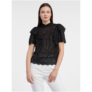 Orsay Black Ladies Lace Blouse - Women