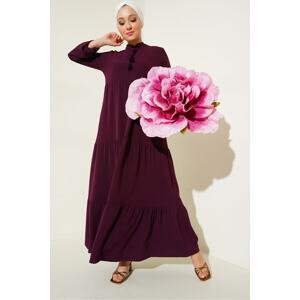 Bigdart 1627 Deserts, Lace-up Hijab Dress - High Claret Red.