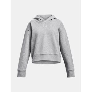 Under Armour Hoodie UA Rival Fleece Crop Hoodie-GRY - Girls