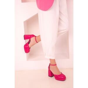Soho Fuchsia Women's Classic Heeled Shoes 17026