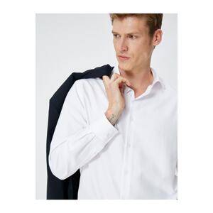 Koton Basic Shirt Long Sleeved Classic Collar Buttoned Non Iron